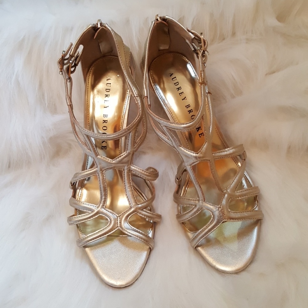 Elegant Gold Heels